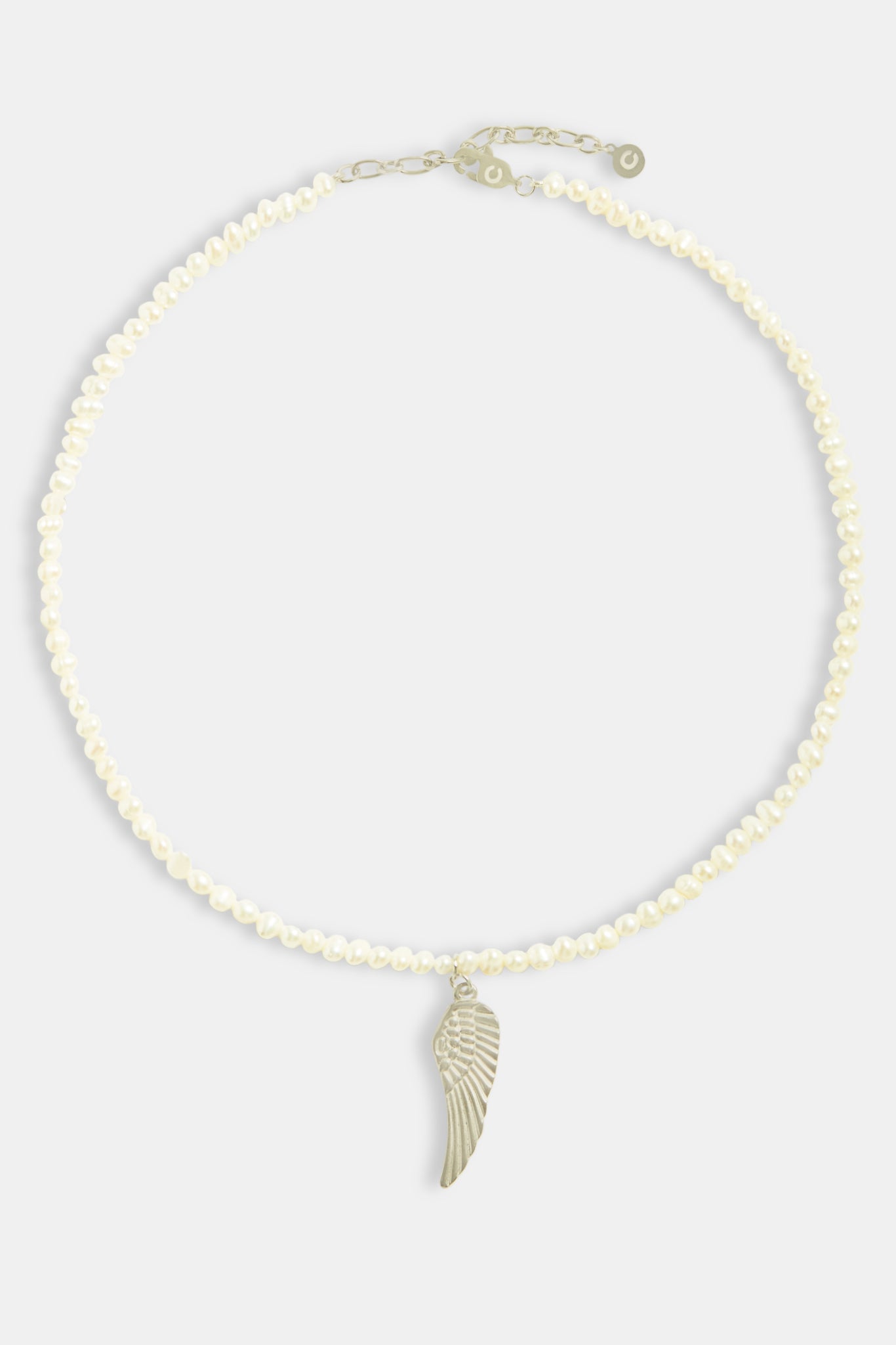 5 mm Süßwasserperlen-Engelsflügel-Halskette